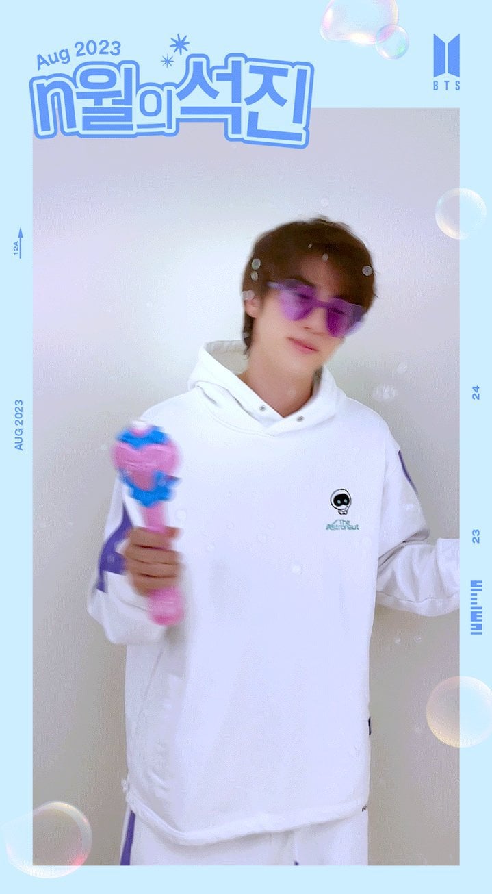 230820 [n month’s Seokjin] Message from Jin : Aug 2023 💌