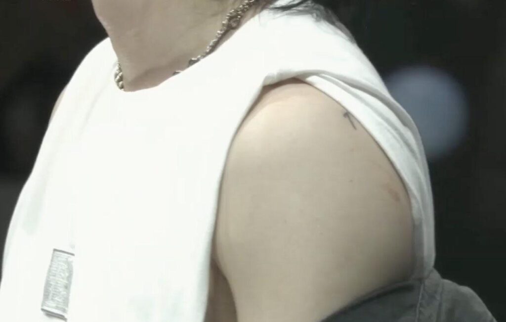 Yoongi reveals his 7 tattoo at the end of his D-Day The Final show - 060823