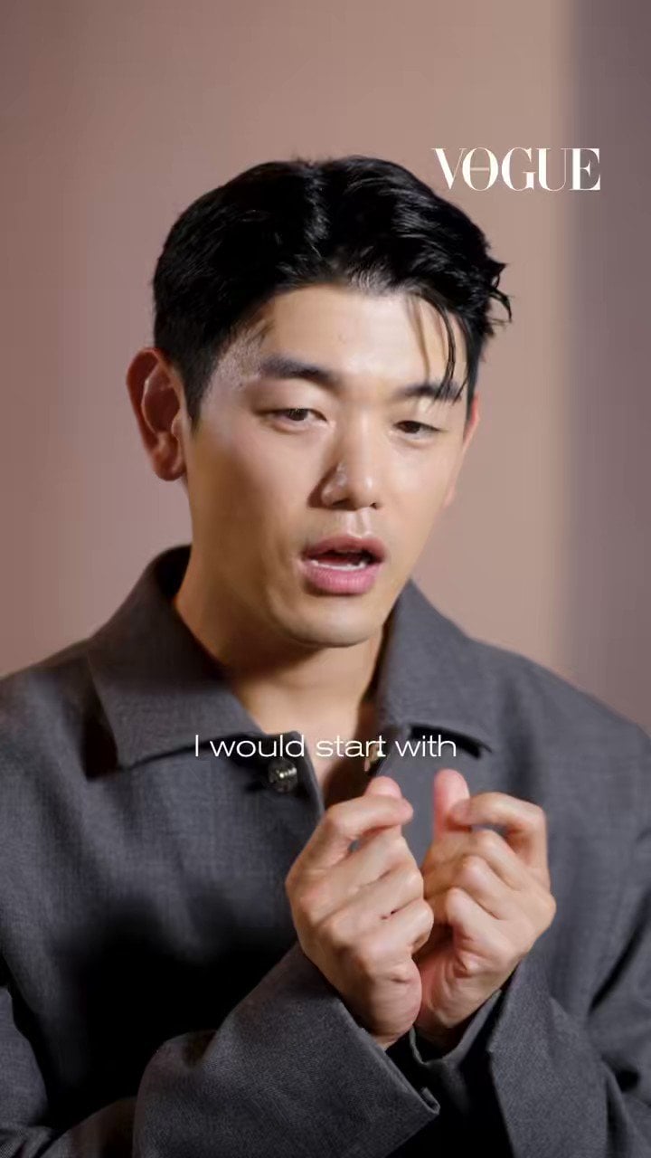 230726 Vogue Singapore on Twitter: Eric Nam names Jung Kook and V to be part of his dream Avengers-style K-pop group.