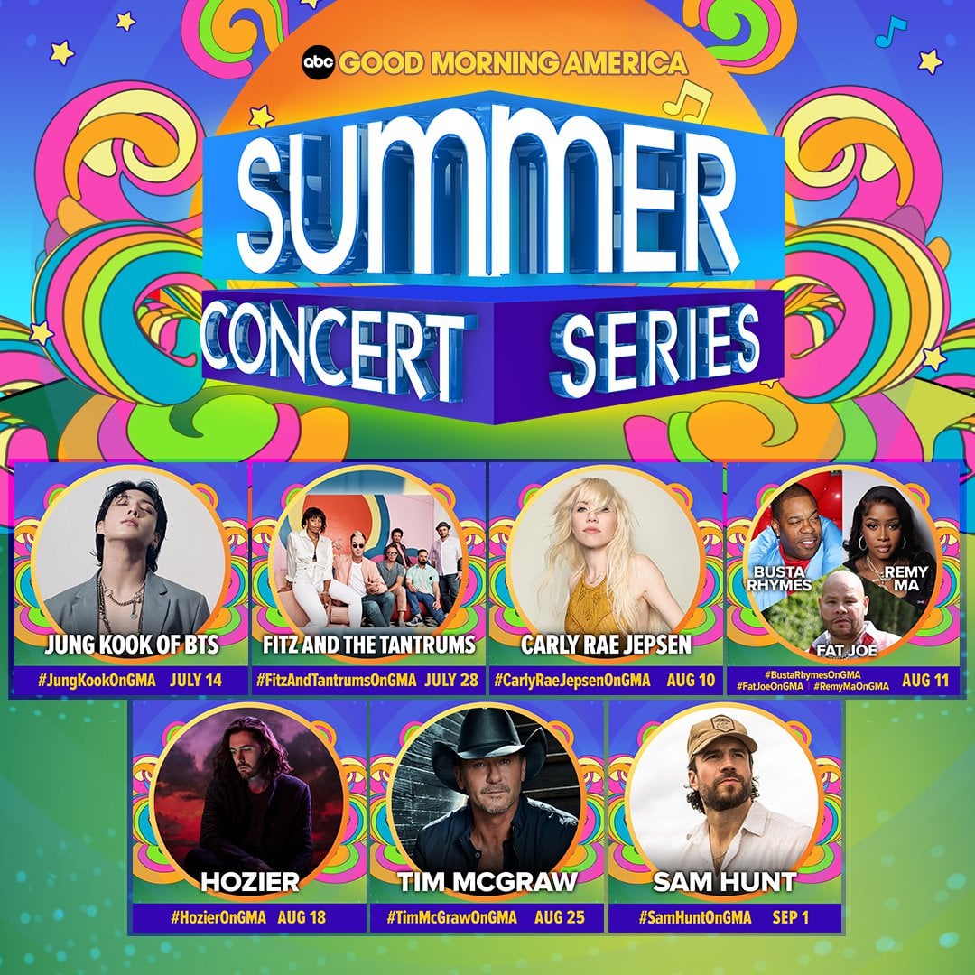 230714 Jungkook @ Good Morning America (GMA) Summer Concert Series (7AM ET/12PM UTC)
