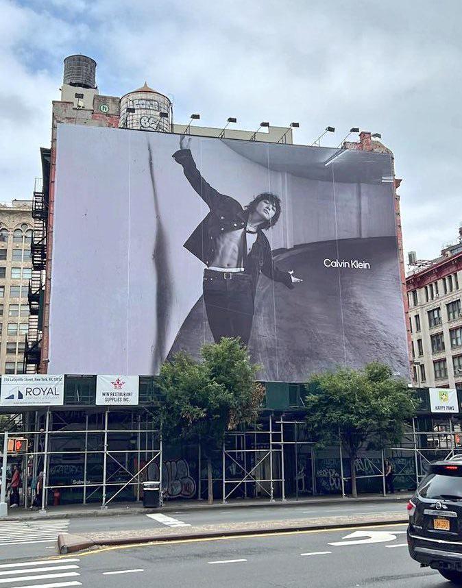 Jungkook Calvin Klein ad spotted in New York City