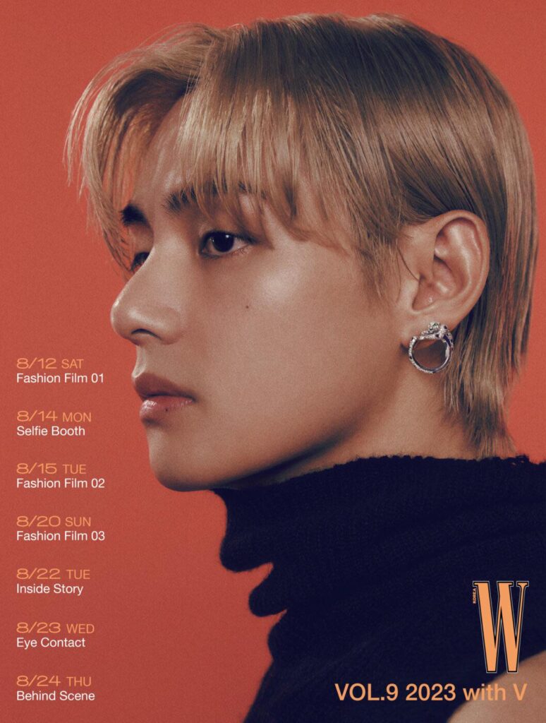230811 W Korea: V for W Korea VOL.9 Digital Content Schedule