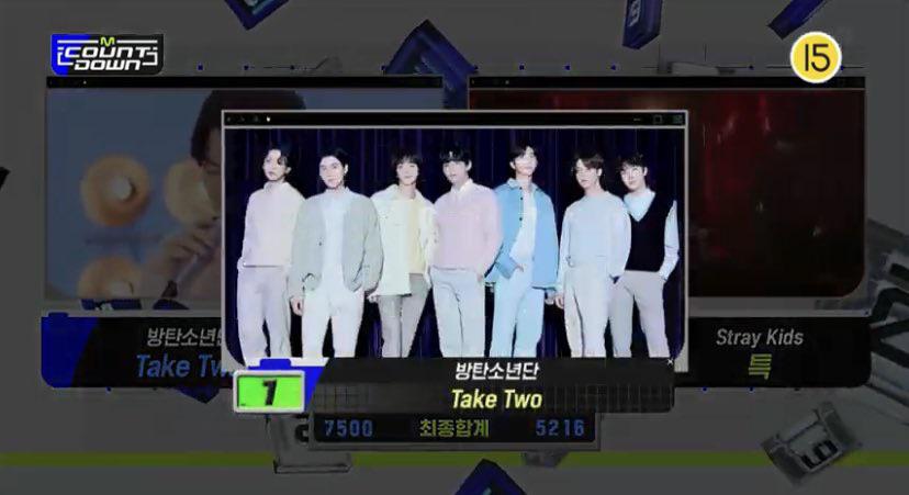 BTS earn their first music show win for “Take Two” on this week’s Mnet M COUNTDOWN! - 220623 230622