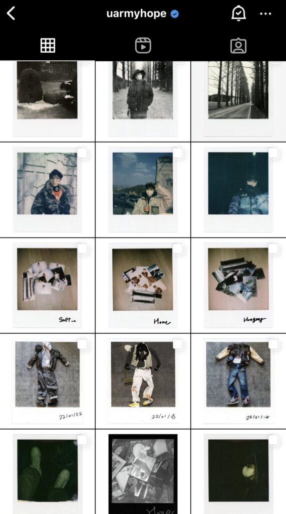 Hobi has unarchived his Instagram posts - 210823