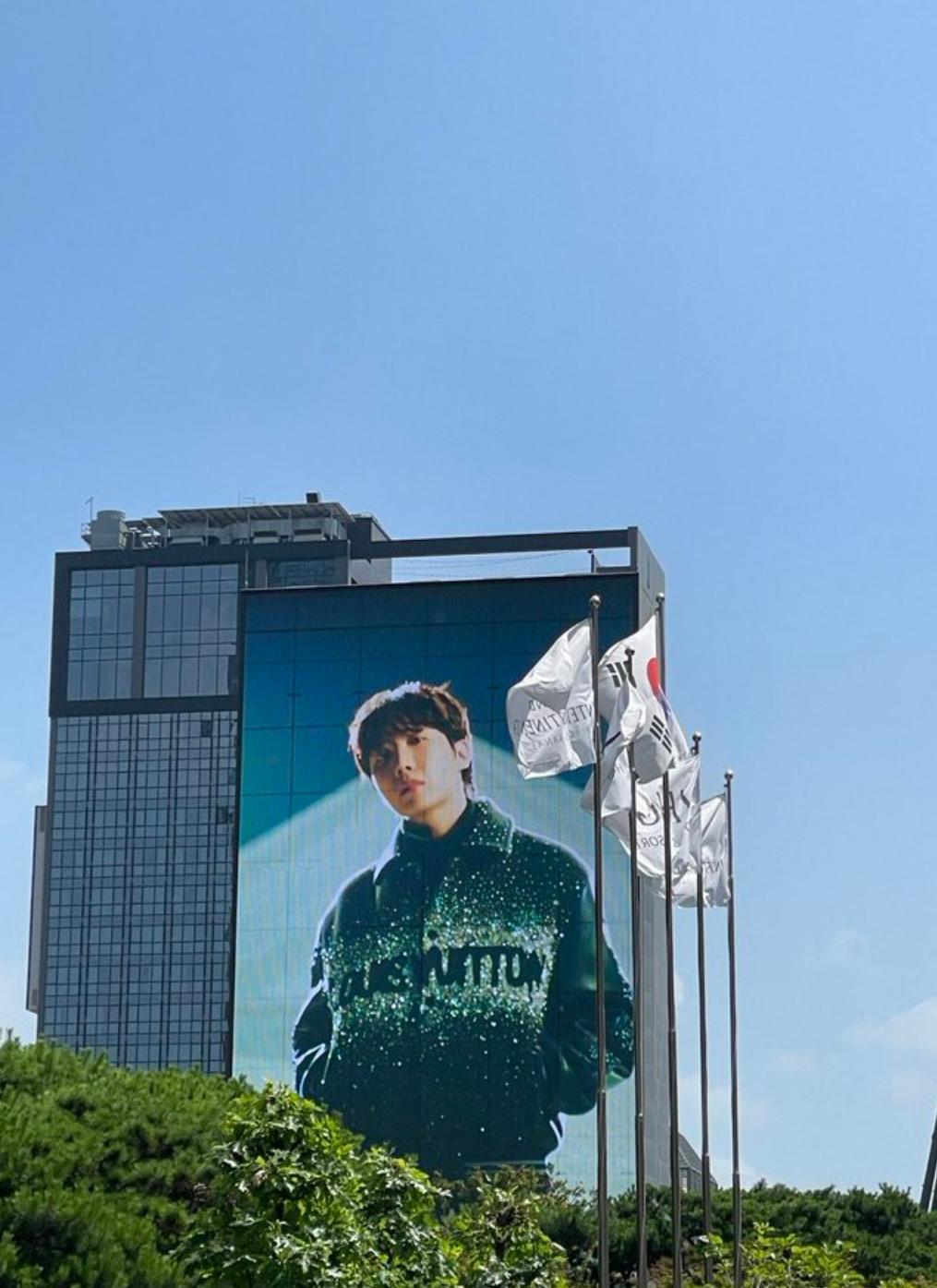 j-hope Louis Vuitton Billboard spotted in Seoul - 020723