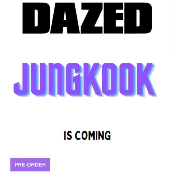 Jungkook will be on the cover of the 2023 Autumn issue of DAZED Magazine - 100823