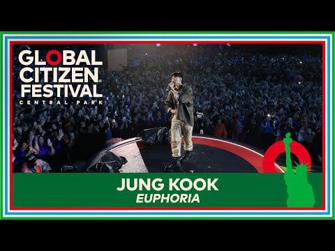 230925 Global Citizen: Singer Jung Kook Performs BTS Song ‘Euphoria’ | Global Citizen Festival 2023