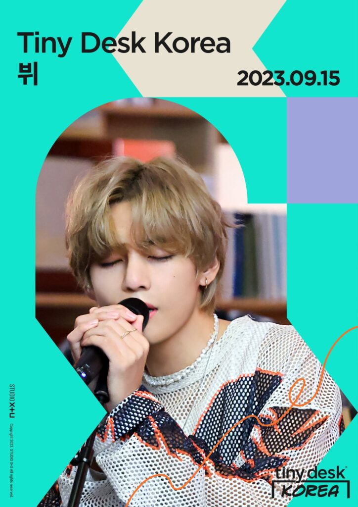 230913 Tiny Desk Korea: [not tiny ARTIST OF THIS WEEK] V 💜👦🏻🤔