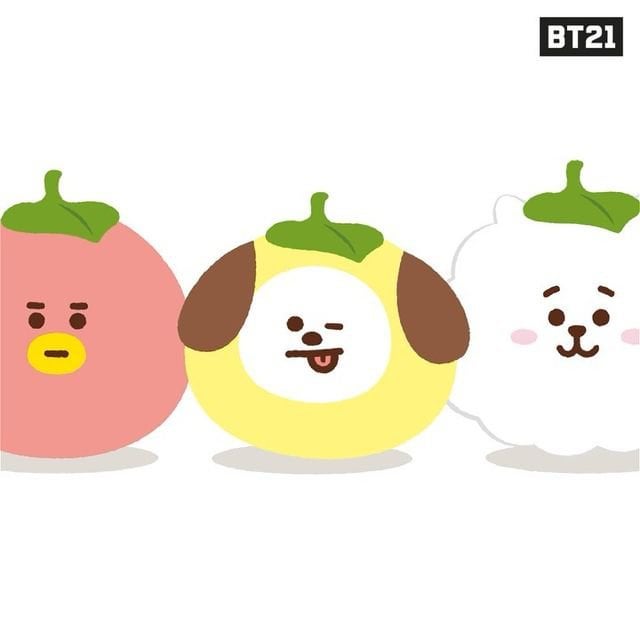 230906 BT21 on Instagram: The more, the more Chewy-Chewy🍡✨ Come and stick together, UNISTARS!