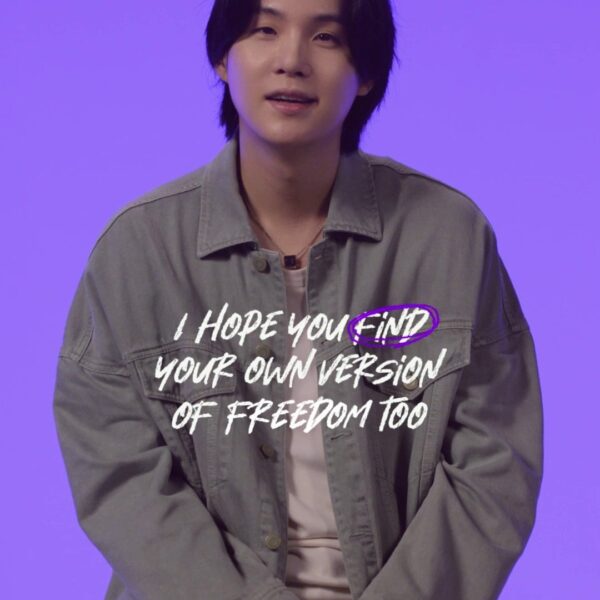 231028 Samsung TV: Thank you for sharing your #FreeMoments with us! SUGA has a special goodbye message to all the fans out there before his return in 2025.