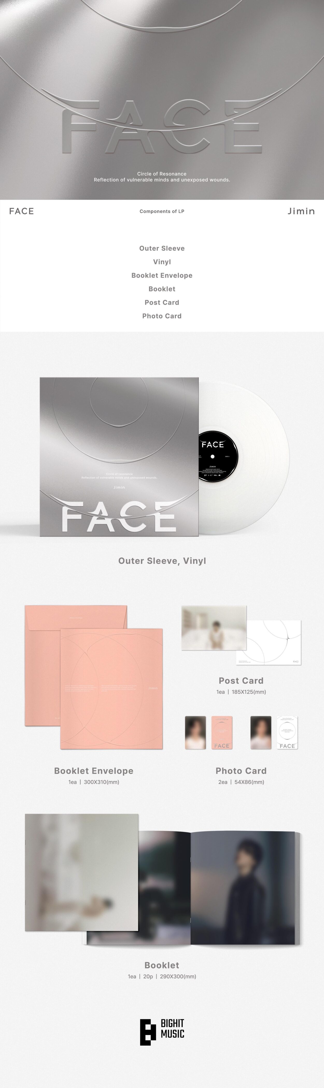 [NOTICE] Jimin’s “FACE” Vinyl Record Pre-Order Information - 121023