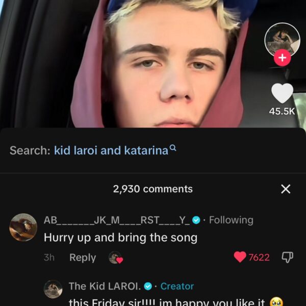 231031 Jungkook’s comments on The Kid Laroi’s TikTok video
