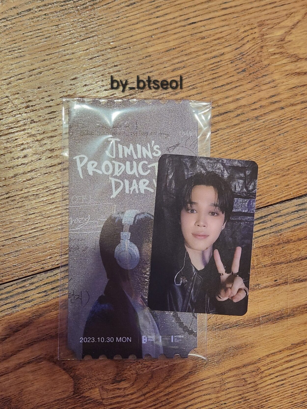 231030 Fan accounts of Jimin's Production Diary: Special Talk With Jimin