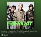 231020 "Too Much” takes the cover and top spot on Spotify New Music Friday UK