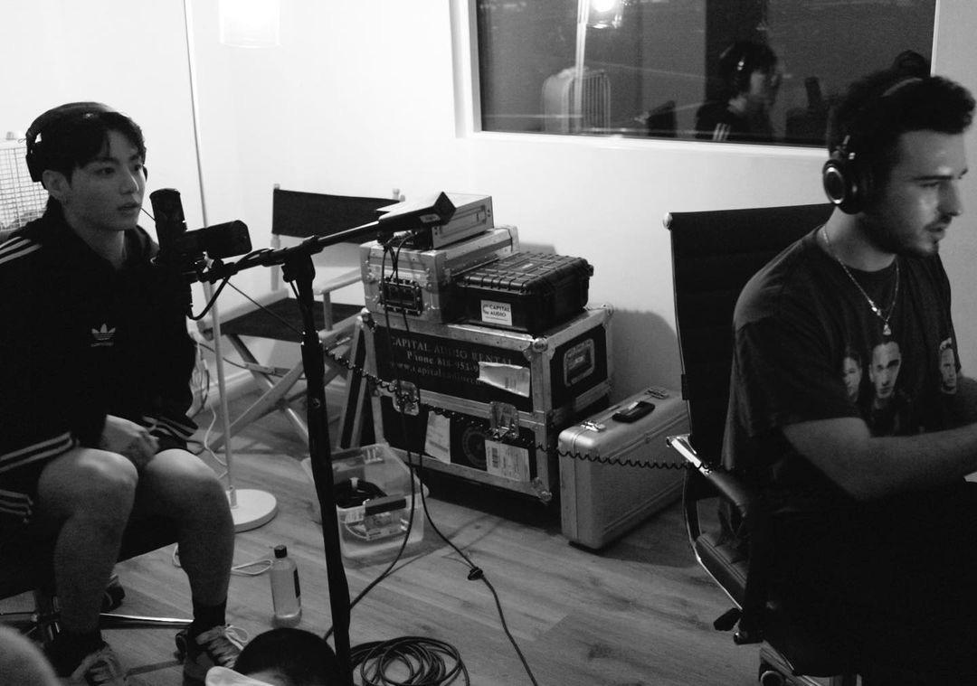 Producer Blake Slatkin IG Post with Jungkook - 211023
