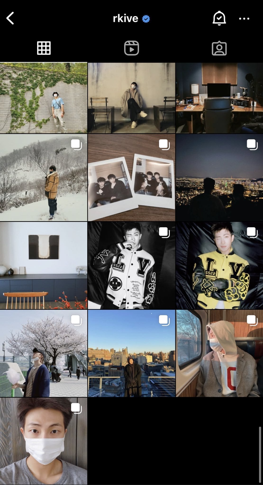 Why did Namjoon delete/archive his Indigo era content on Instagram?