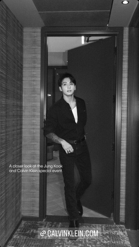 Calvin Klein IG Story feat. Jungkook - 111123