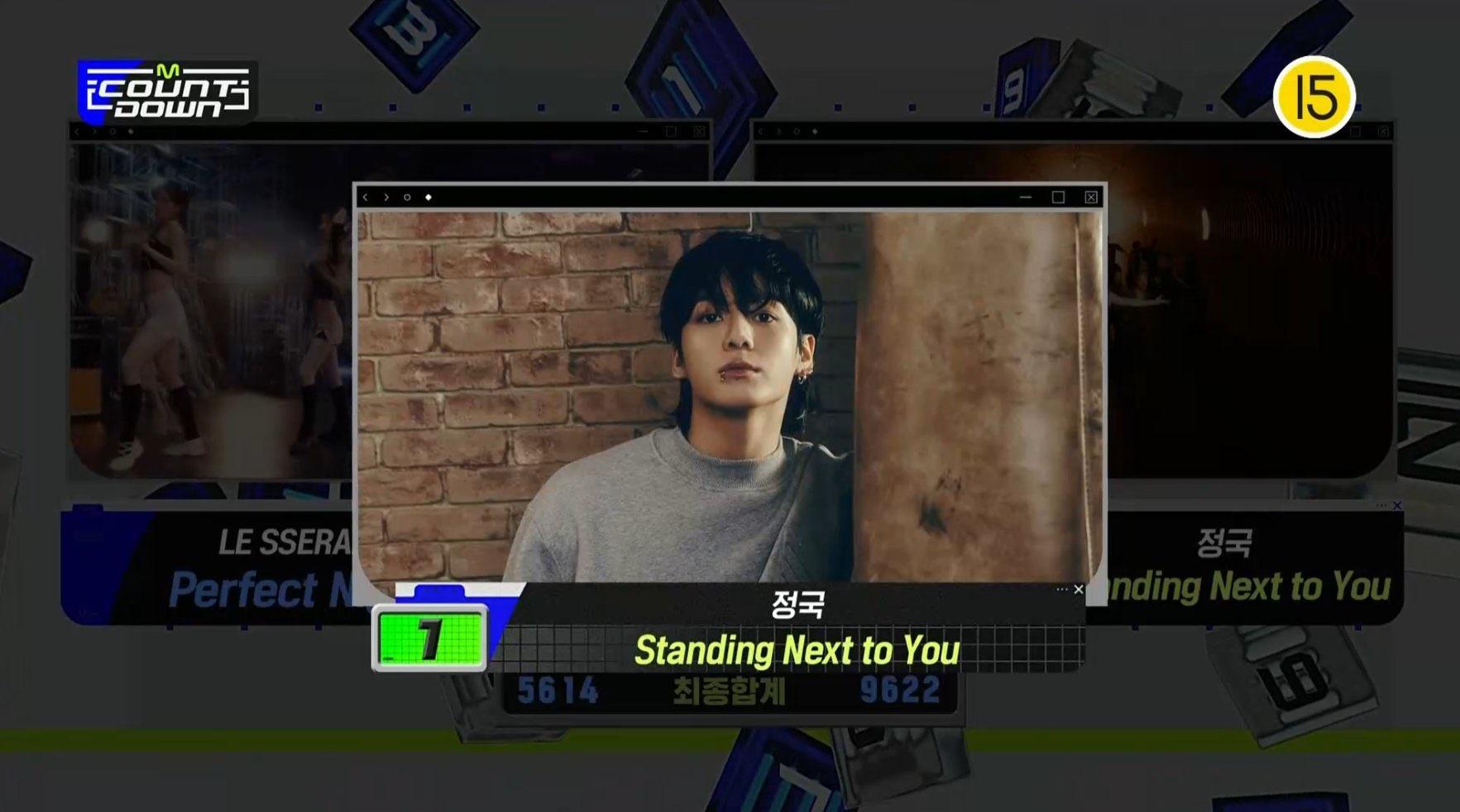 Jungkook has taken his 1st win for “Standing Next to You” on this week’s M COUNTDOWN - 091123