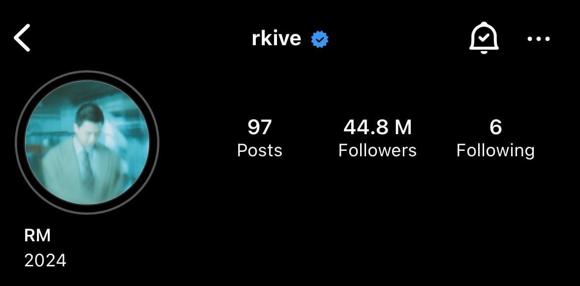 Namjoon has updated his Instagram profile pic & bio - 161123