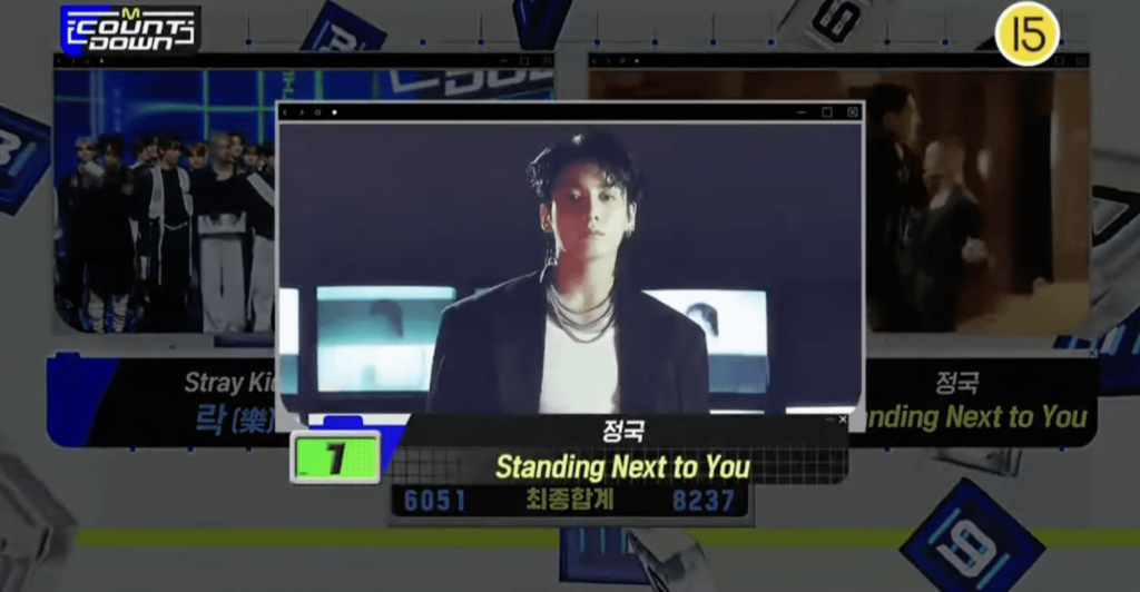 231116 Jungkook takes his 2nd win for "Standing Next to You" on this week's M COUNTDOWN