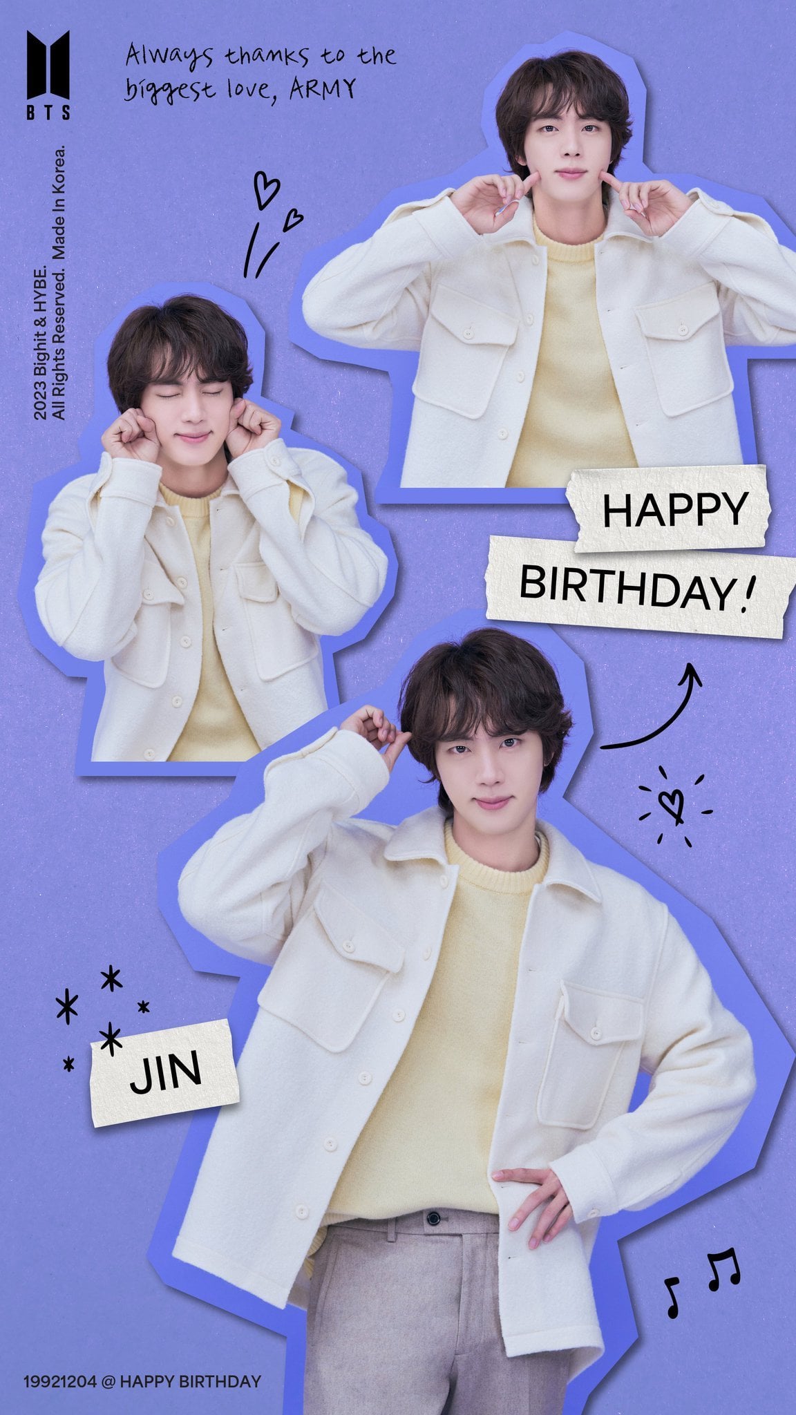 [Birthday Mega Thread] Our astronaut, our worldwide handsome, our hot drill instructor, KIM SEOKJIN - 041223