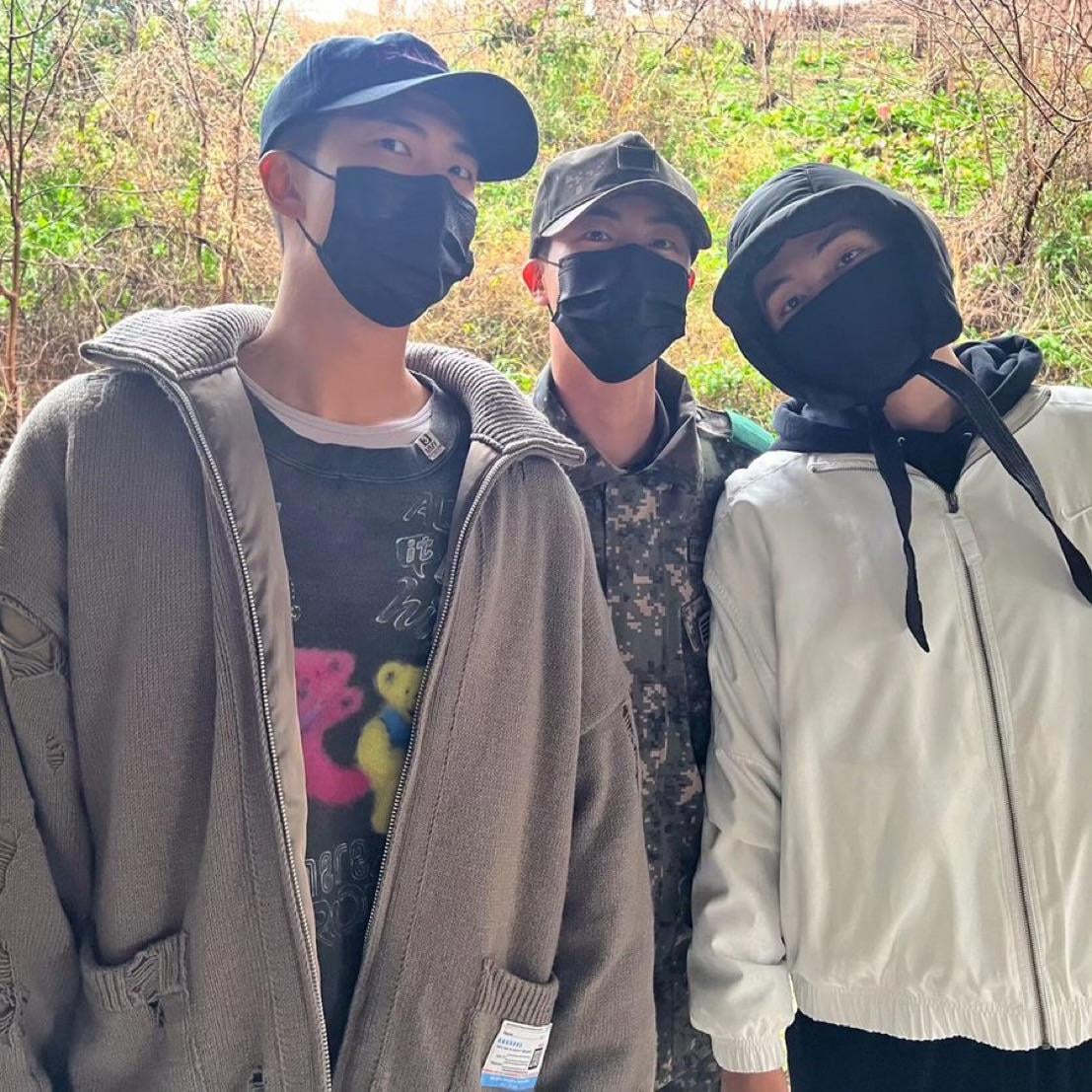 Jin IG Post (with Namjoon & Taehyung) - 111223