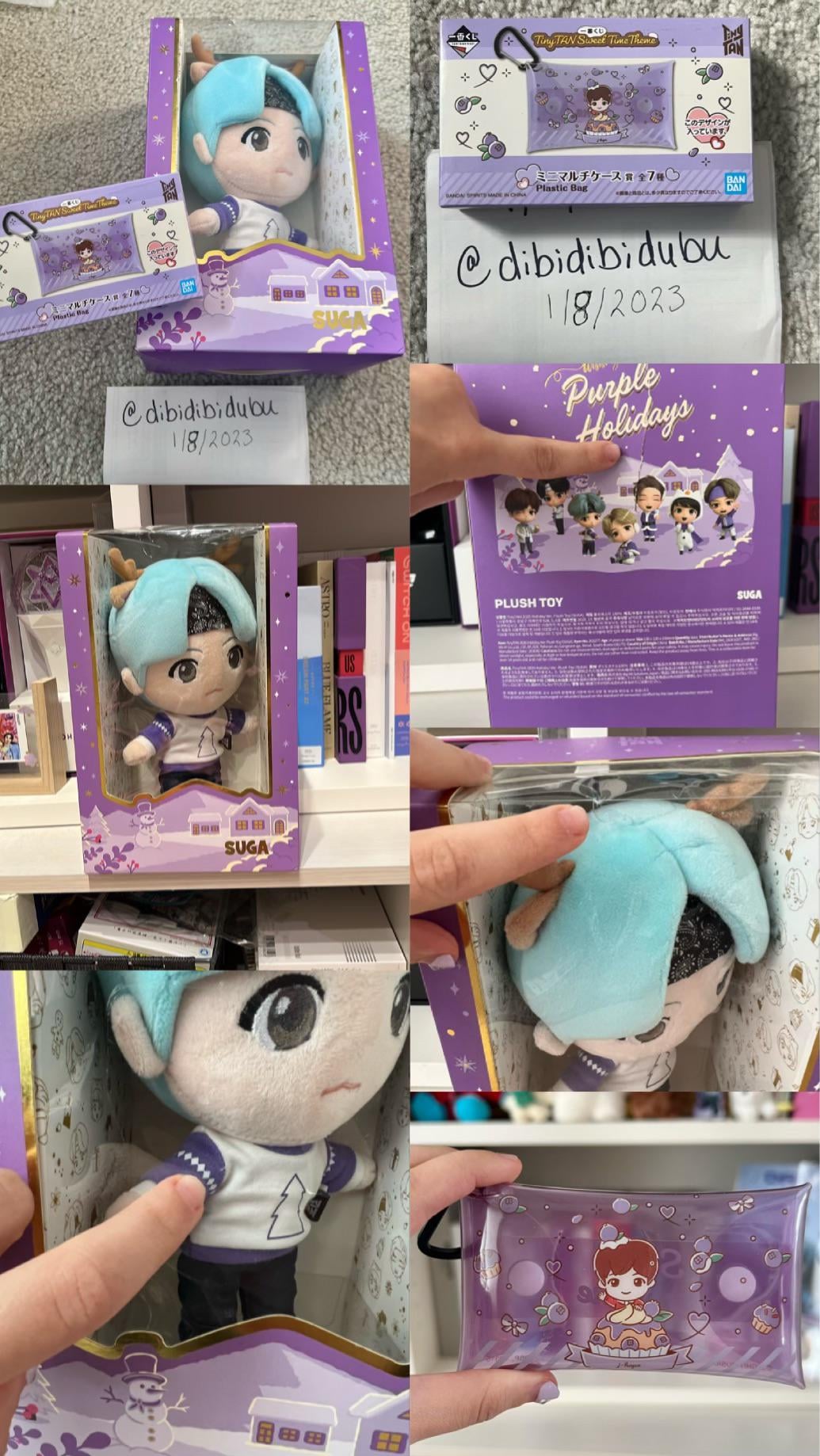 (WTS) (US) TinyTan Goods from Japan - Suga Doll and J-Hope Pouch Keychain