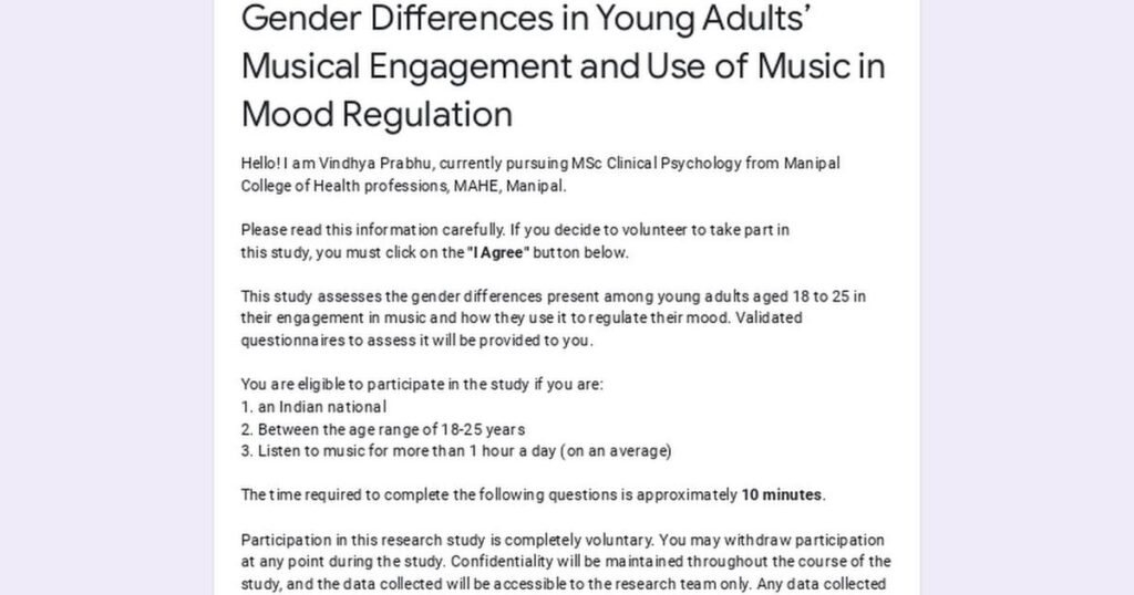 Interested in psychology? Participate in my study and help me graduate *indian participants only*
