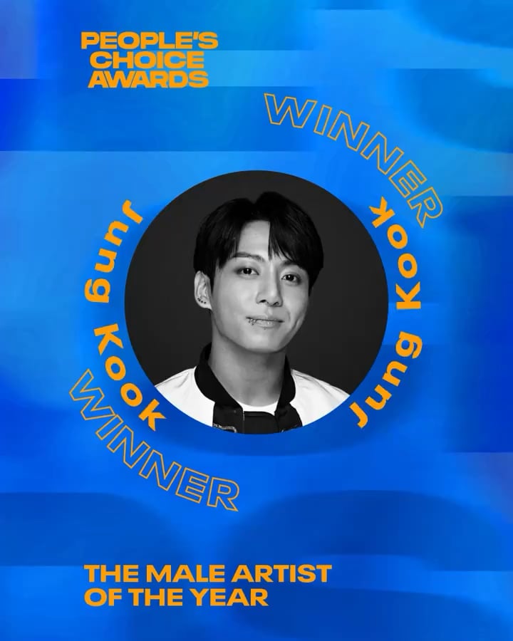Jungkook won “Male Artist of the Year” at the 2024 People’s Choice Awards! - 190224