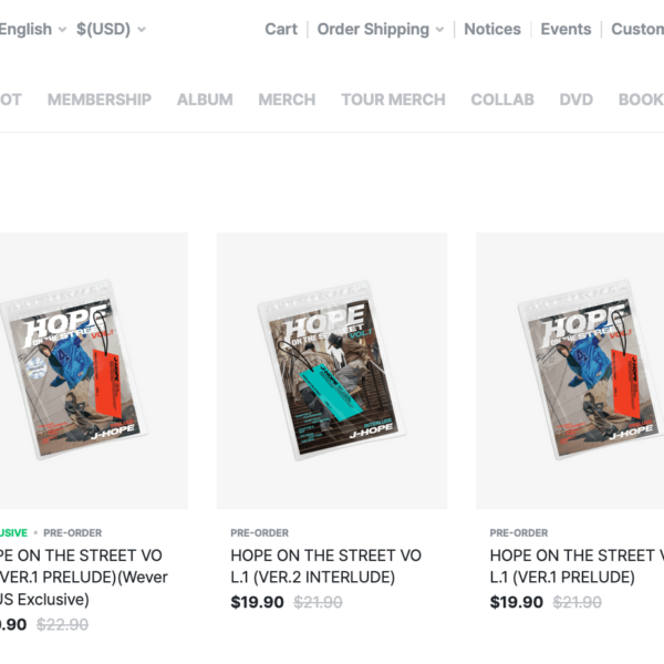 240219 j-hope Special Album "HOPE ON THE STREET VOL.1" is now available for pre-order
