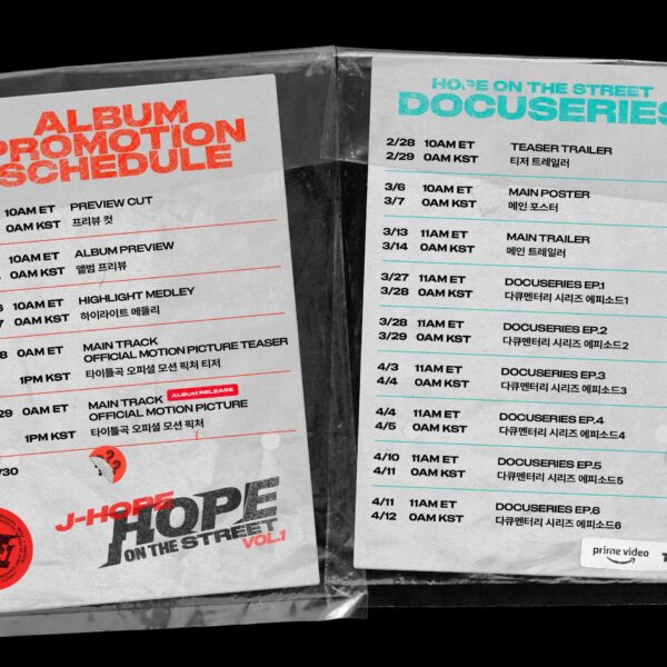 j-hope ‘HOPE ON THE STREET VOL.1’ Promotion Schedule - 200224