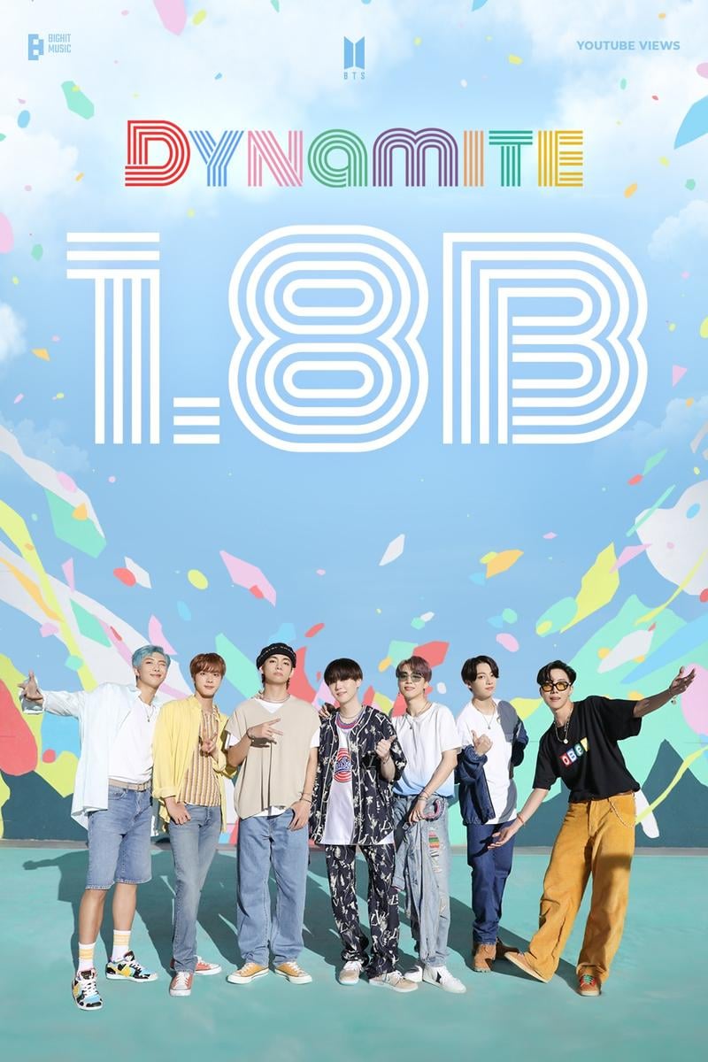 BTS’ ‘Dynamite’ MV surpasses 1.8 billion views on YouTube, their 1st MV to do so - 230224