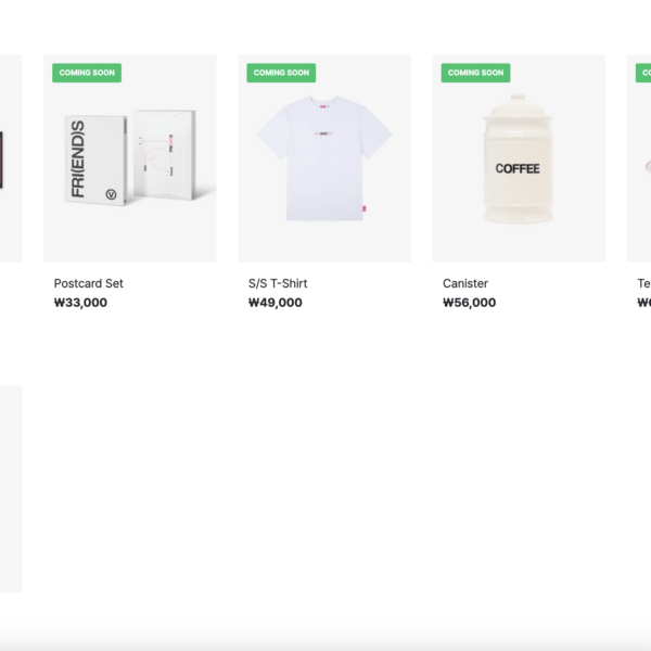 Preview for V ‘FRI(END)S’ Official Merch - 180324