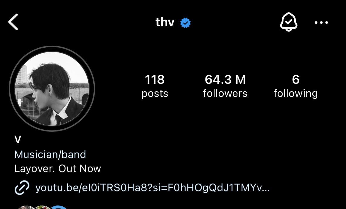 240316 V updated his Instagram profile pic