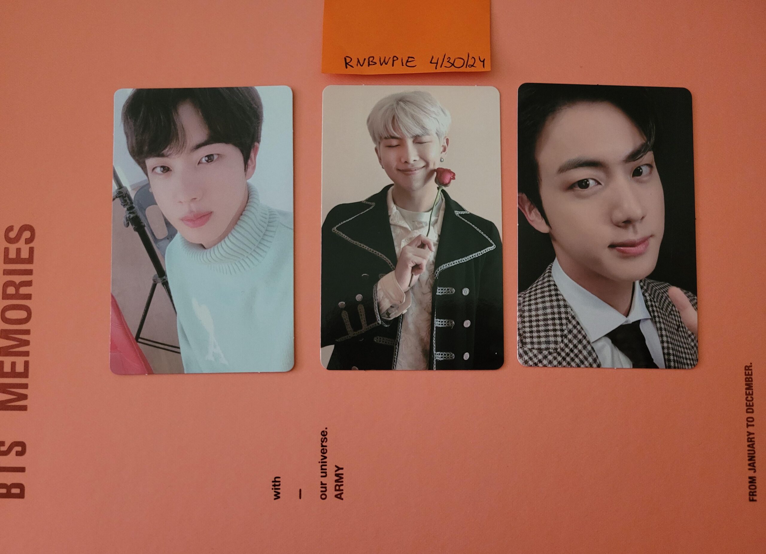[WTS][INT] Selling Jin and RM photocards