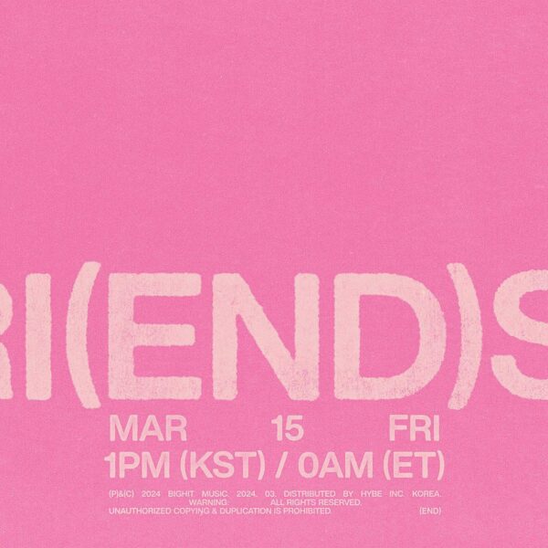 V Digital Single ‘FRI(ENDS)’ to be released on 15 Mar, 1pm KST - 040324