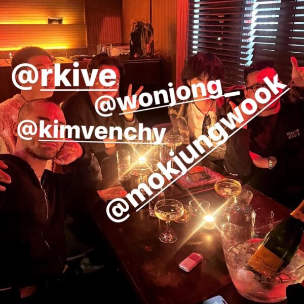 eyesmag director Jin Pyo IG Story with Namjoon - 280324