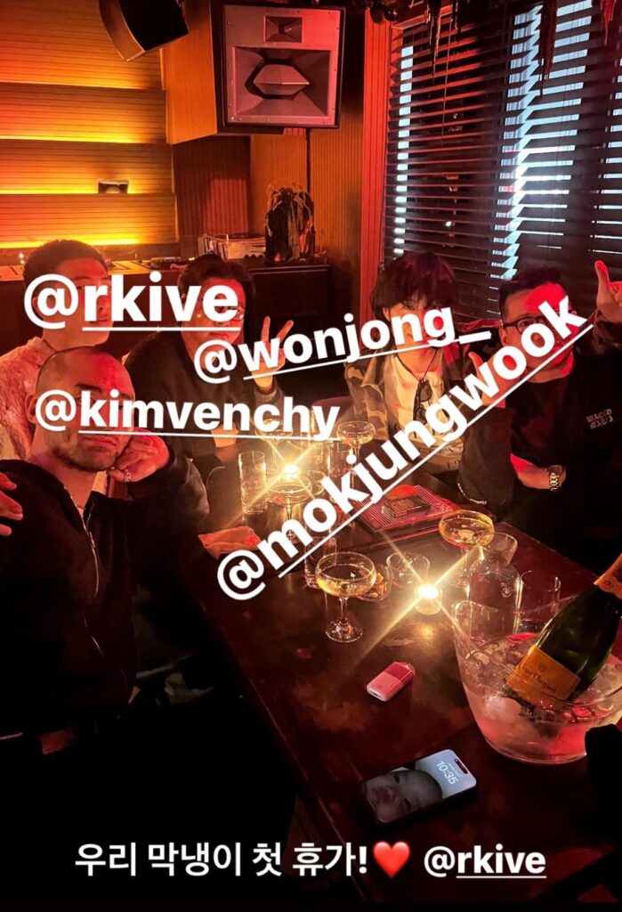 eyesmag director Jin Pyo IG Story with Namjoon - 280324