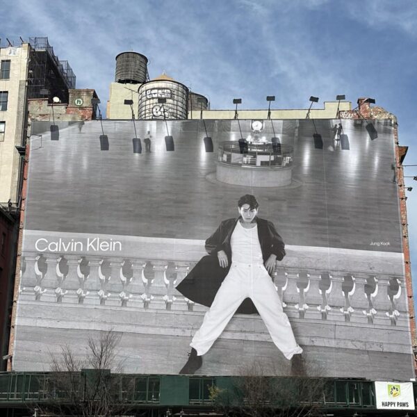 New Jungkook for Calvin Klein billboard at Houston St, New York City