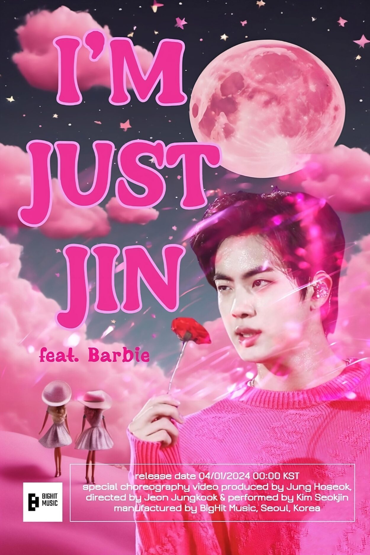 [GIVEAWAY] "OFFICIAL" I'M JUST JIN MV Poster (USA)