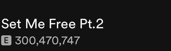 240404 “Set Me Free Pt.2" by Jimin has surpassed 300 million streams on Spotify!