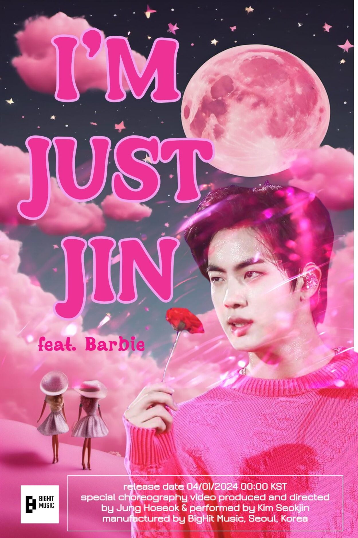 240401 [NOTICE] JIN DIGITAL SINGLE 'I'M JUST JIN' OFFICIAL MV POSTER