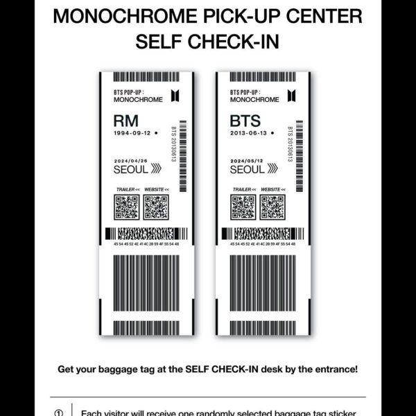 240425 HYBE MERCH: BTS POP-UP : MONOCHROME 📢 Event Information