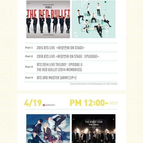 4 Years ago BTS had their first-ever BangBangCon, a 12 hour livestream of past concerts for 2 days