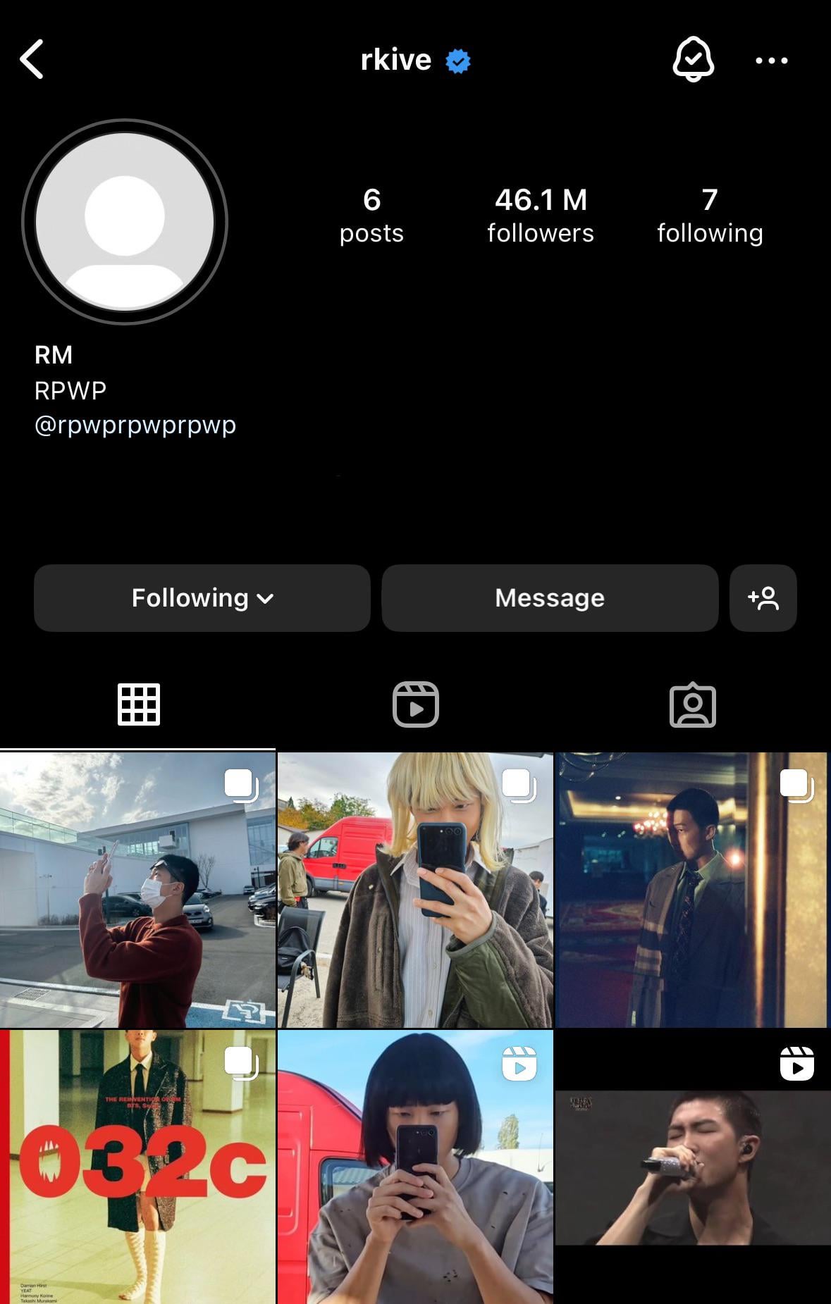 Namjoon archived his military boot camp graduation post, and unarchived his 2023 wrap up post - 210424