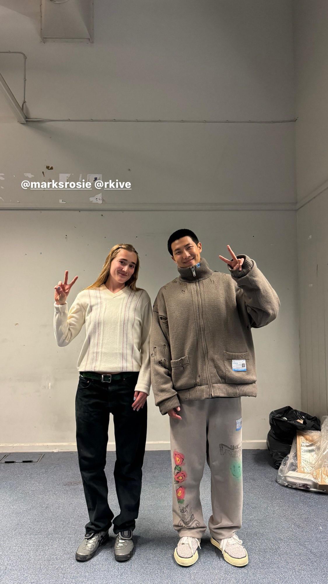 JNKYRD IG Story (feat. Namjoon & photographer Rosie Marks) - 170524