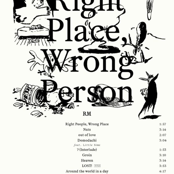 240518 RM 'Right Place, Wrong Person' Tracklist