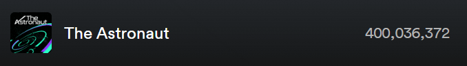 240516 Jin's "The Astronaut" has surpassed 400 million streams on Spotify