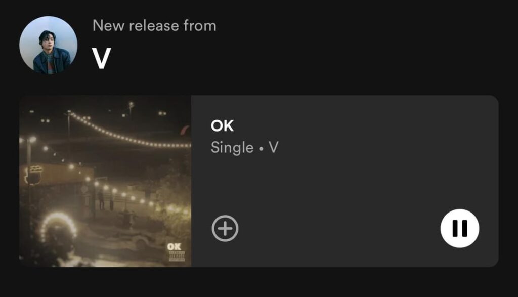 So this popped up on my Spotify, I’m so confused.