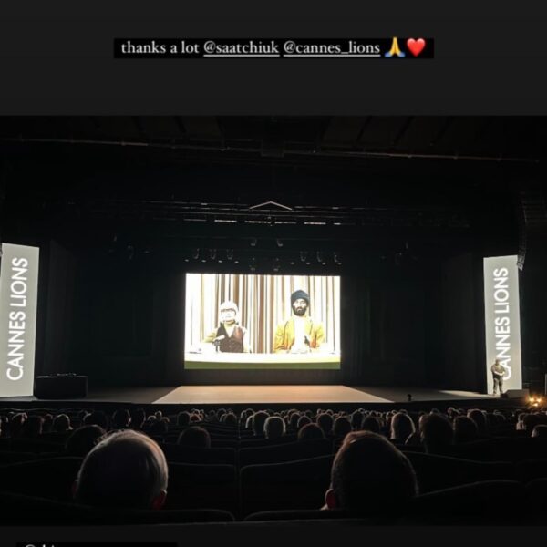 20240620 Aube Perrie, director of RM’s LOST! MV, shared that it has been projected at Cannes Lions International Festival of Creativityy